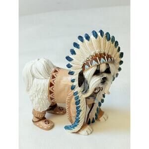 Hamilton Chief Little Paws Shih Tzu Indian Native Figurine